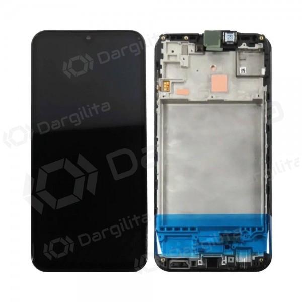 Samsung Galaxy M15 5G ekranas (juodas) (su rėmeliu) (originalus)