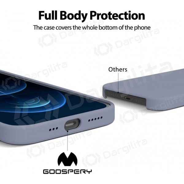 Samsung Galaxy A57 dėklas Mercury "Pure Magsafe Silicon Case" (levandos pilka)