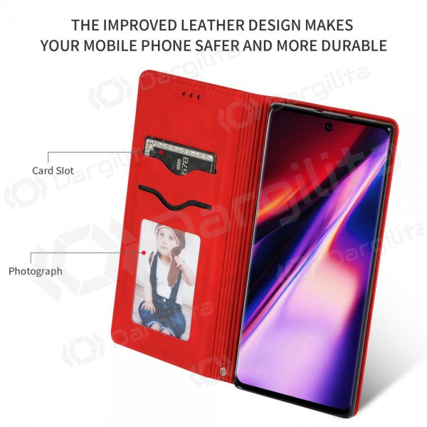 Samsung Galaxy S25 Edge dėklas "Business Style" (raudonas)