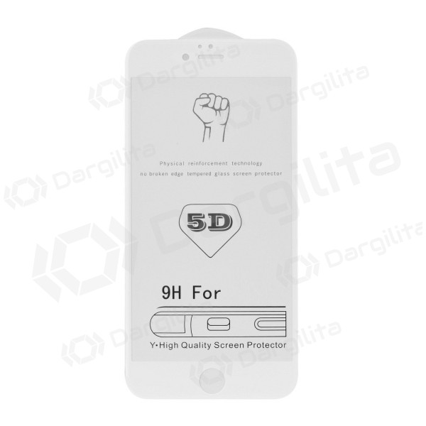 Apple iPhone 7 / 8 / SE 2020 / SE 2022 apsauginis stiklas "5D Perfectionists" (baltas)