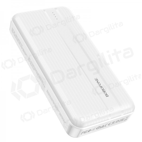 Išorinė baterija Power Bank Borofone BJ9A Type-C PD+Quick Charge 3.0 (3A) 20000mAh balta Išorinė baterija Power Bank Borofone BJ9A Type-C PD+Quick Charge 3.0 (3A) 20000mAh balta