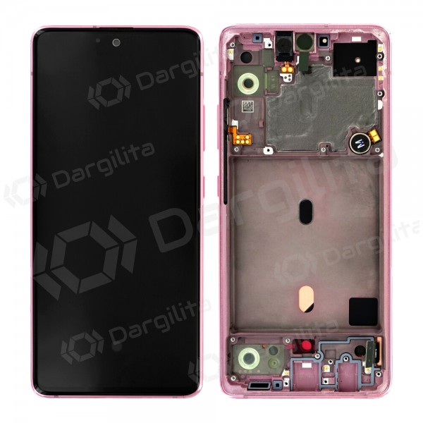 Samsung A516 Galaxy A51 5G 2020 ekranas (rožinis) (su rėmeliu) (service pack) (originalus)