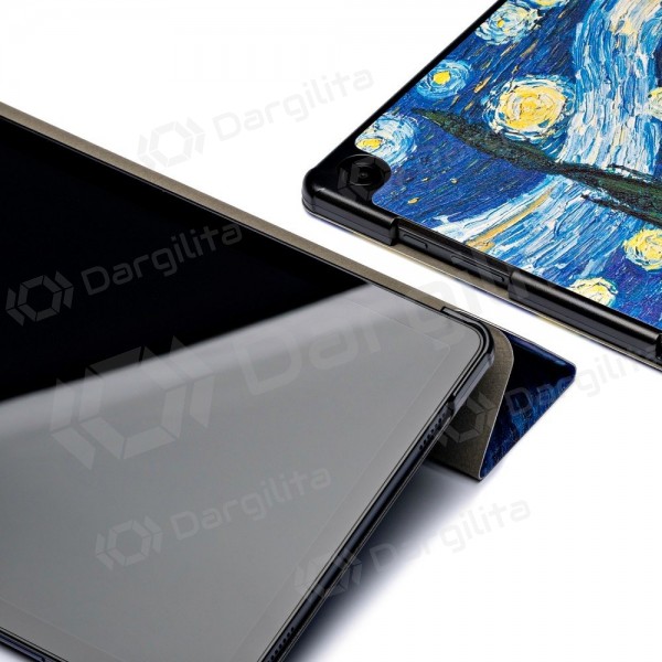Samsung Galaxy Tab A9+, Tab A11+ dėklas "Smart Leather" (starry night)