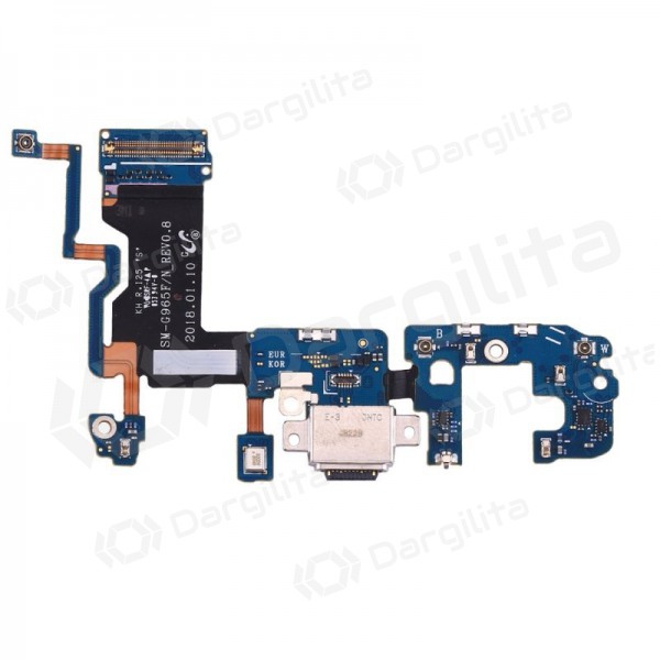 Samsung G965F Galaxy S9 Plus įkrovimo lizdo ir mikrofono jungtis (service pack) (originali)