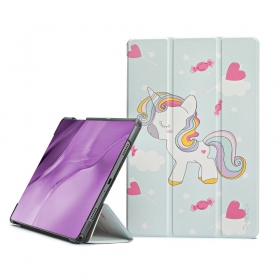 Samsung Galaxy Tab A9+, Tab A11+ dėklas "Smart Leather" (unicorn)