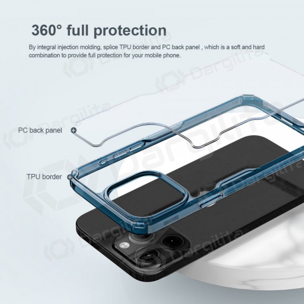 Apple iPhone 15 dėklas „Nillkin Ultra Slim“ (baltas) Apple iPhone 15 dėklas „Nillkin Ultra Slim“ (baltas)