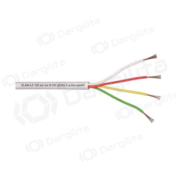 ELAN lūdytas apsauginis kabelis 4x0.22