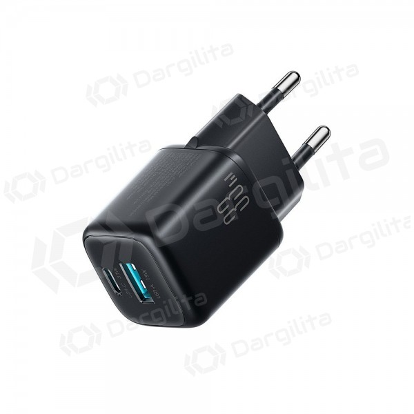 Telefono įkroviklis Joyroom JR-TG7 33 W USB-C + USB-A PD QC PPS juodas