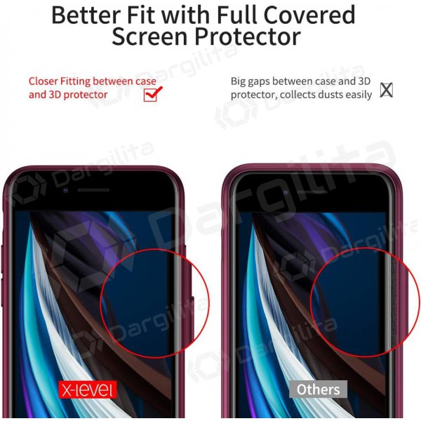 Xiaomi Poco F5 Pro 5G dėklas "X-Level Guardian" (bordo)