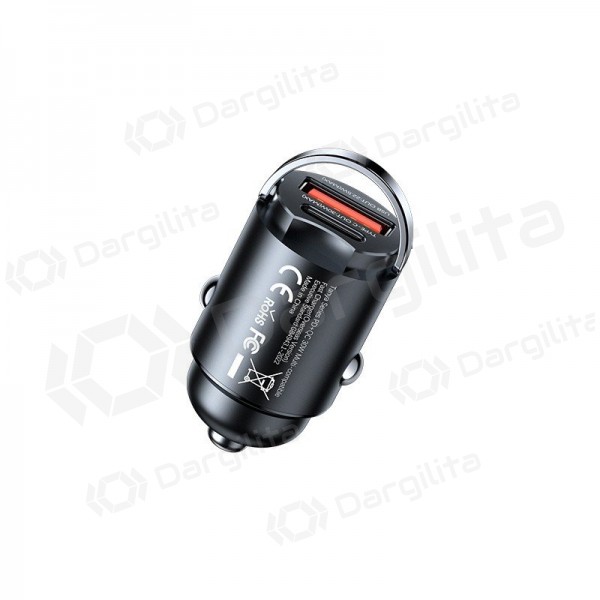 Automobilinis telefono įkroviklis Remax RCC359 30 W USB-C + USB-A juodas