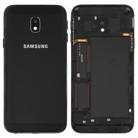 Samsung J330 Galaxy J3 2017 galinis baterijos dangtelis (juodas) (naudotas grade B, originalus)