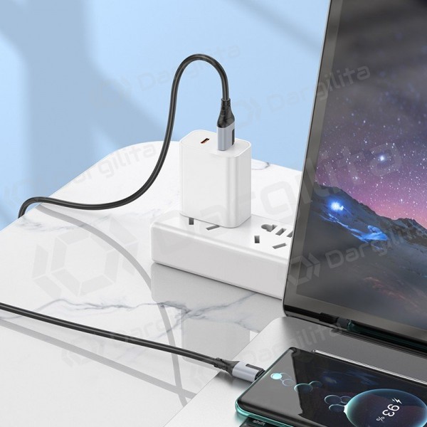 USB-C laidas Borofone BX101 USB-A į USB-C 1 m baltas