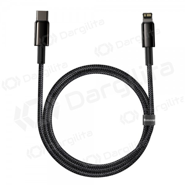 Lightning laidas Baseus Tungsten CATLWJ-01 USB-C į Lightning 1 m PD 20 W juodas