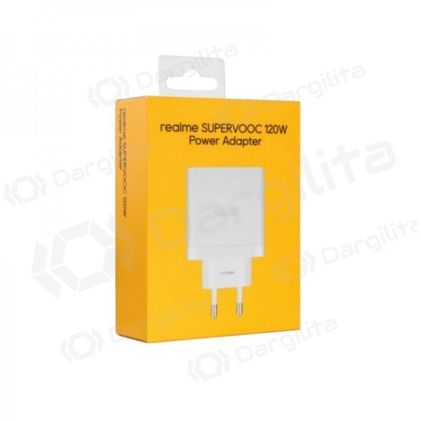 Telefono įkroviklis Realme VCBBOAEH 120 W SuperVOOC USB-A baltas