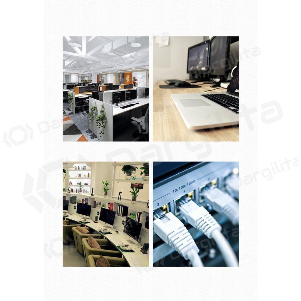 Kabelis Ugreen RJ45 Cat 6 UTP 1000Mbps 2.0m (juodas)