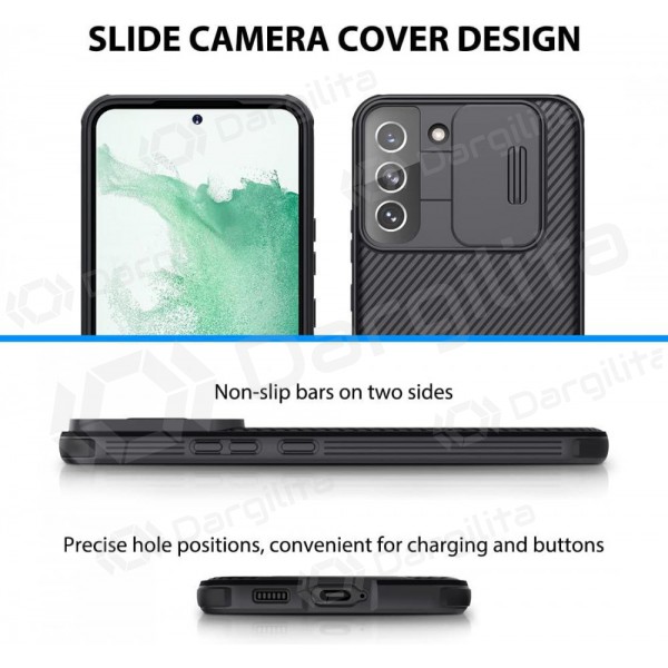 Samsung Galaxy S24 Ultra dėklas „Nillkin CamShield Pro“ (juodas)