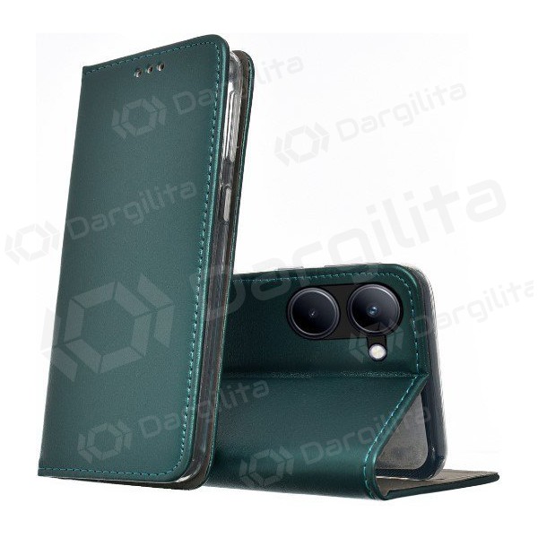 Samsung Galaxy A14 5G dėklas "Smart Magnetic" (tamsiai žalias) Samsung Galaxy A14 5G dėklas "Smart Magnetic" (tamsiai žalias)