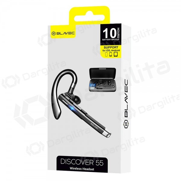 Bluetooth laisvų rankų įranga Blavec Discover 55 BHDI55-B Bluetooth 5.1 USB-C juoda