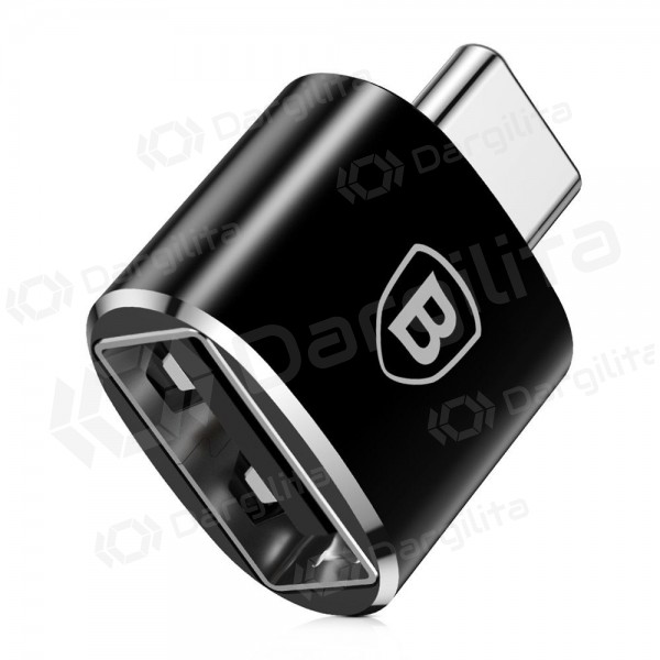 USB-C adapteris Baseus CATOTG-01 USB-A į USB-C OTG juodas