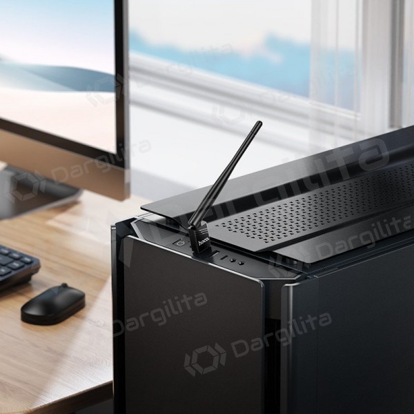 USB Wi-Fi adapteris Hoco HI37 USB Wi-Fi 4 juodas