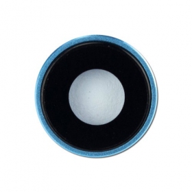 Apple iPhone XR kameros stikliukas (mėlynas) (su rėmeliu)