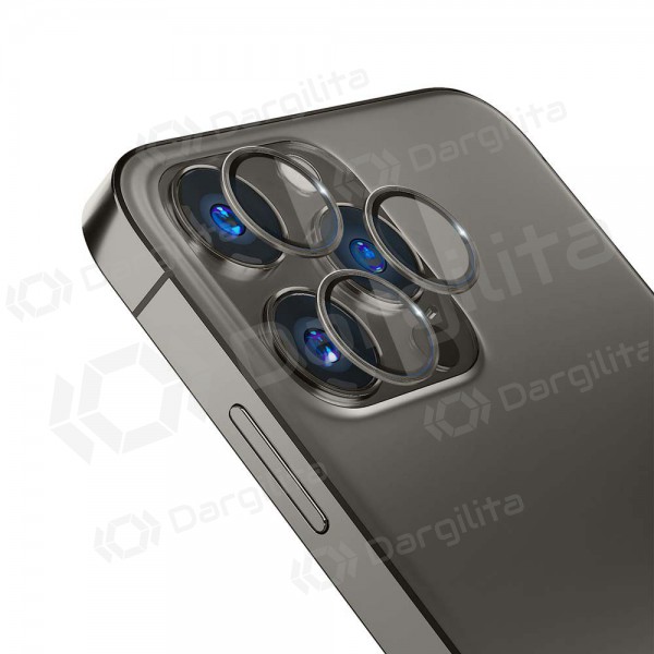 Apple iPhone 14 Plus apsauginis grūdintas stiklas kamerai "3MK Lens Pro" (juodas) Apple iPhone 14 Plus apsauginis grūdintas stiklas kamerai "3MK Lens Pro" (juodas)