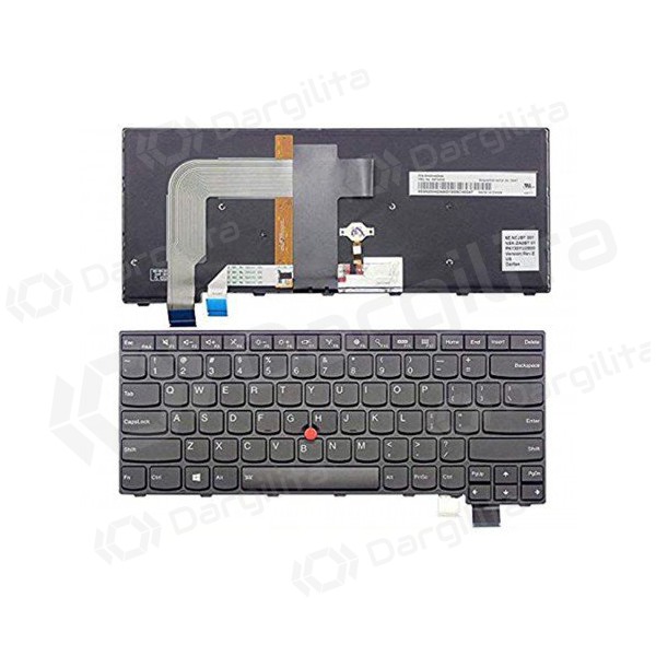 LENOVO ThinkPad T460P, T460S with TrackPoint klaviatūra