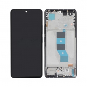 Xiaomi Redmi Note 14 5G ekranas (juodas) (su rėmeliu) (originalus)