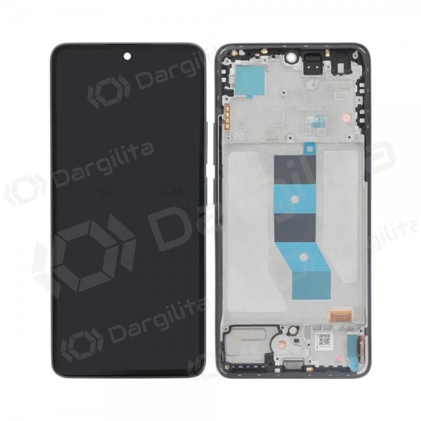 Xiaomi Redmi Note 14 5G ekranas (juodas) (su rėmeliu) (originalus)