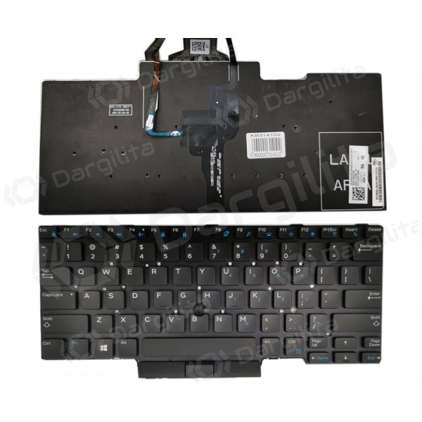 DELL Latitude: E5450, E5470, E5480 klaviatūra with lighting ir „trackpoint“
