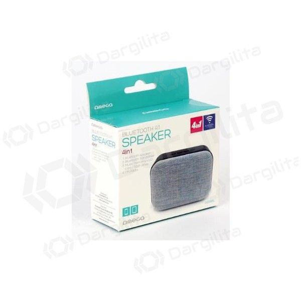 Bluetooth nešiojamas garsiakalbis OMEGA OG58 (MicroSD, laisvų rankų įranga, AUX,FM) (pilkas) Bluetooth nešiojamas garsiakalbis OMEGA OG58 (MicroSD, laisvų rankų įranga, AUX,FM) (pilkas)