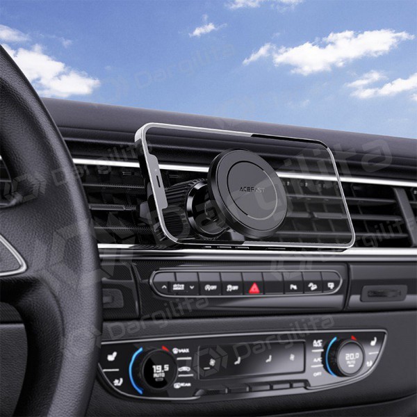 Automobilinis telefono laikiklis Acefast D6 mounted on ventilation grilles magnetic juodas