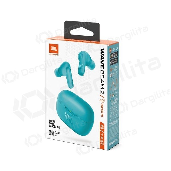 Belaidės ausinės JBL Wave Beam 2 Bluetooth TWS mėlynos