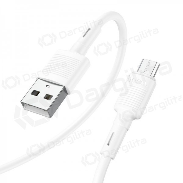 Micro USB laidas Hoco X83 USB-A į Micro USB 1 m baltas
