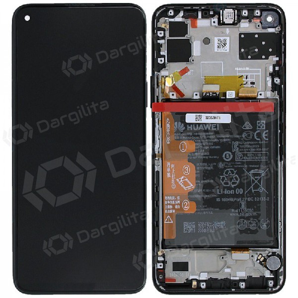 Huawei P40 Lite 5G ekranas (juodas) (su rėmeliu ir baterija) (service pack) (originalus) Huawei P40 Lite 5G ekranas (juodas) (su rėmeliu ir baterija) (service pack) (originalus)