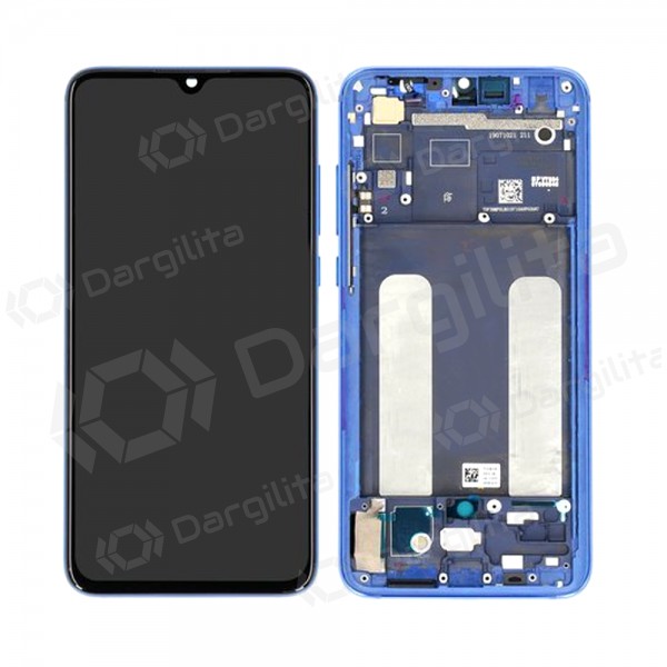 Xiaomi Mi 9 Lite ekranas (mėlynas) (su rėmeliu) (service pack) (originalus)