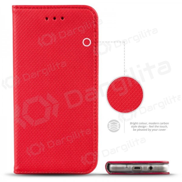Samsung A705 Galaxy A70 dėklas "Smart Magnet" (raudonas)