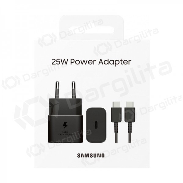 Telefono įkroviklis Samsung EP-T2510 25 W USB-C juodas