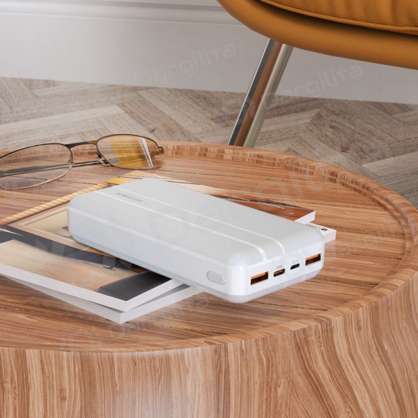 Išorinė baterija Power Bank Borofone BJ9A Type-C PD+Quick Charge 3.0 (3A) 20000mAh balta Išorinė baterija Power Bank Borofone BJ9A Type-C PD+Quick Charge 3.0 (3A) 20000mAh balta