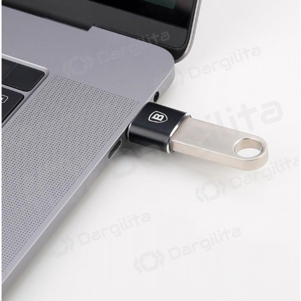 USB-C adapteris Baseus CATOTG-01 USB-A į USB-C OTG juodas