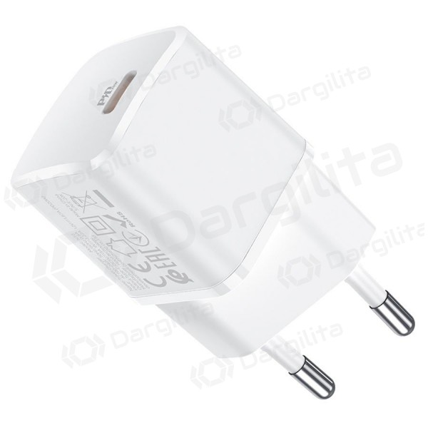 Telefono įkroviklis Hoco N10 20 W USB-C baltas