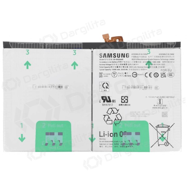Samsung Galaxy Tab S10 FE+, Tab S10+ baterija, akumuliatorius (originalus)