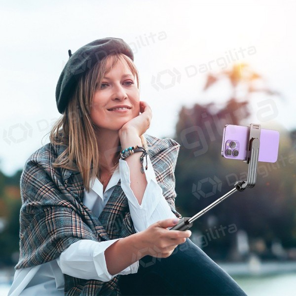 Asmenukių lazda trikojis Borofone BY11 telefonui iki 0.7 m Bluetooth juoda