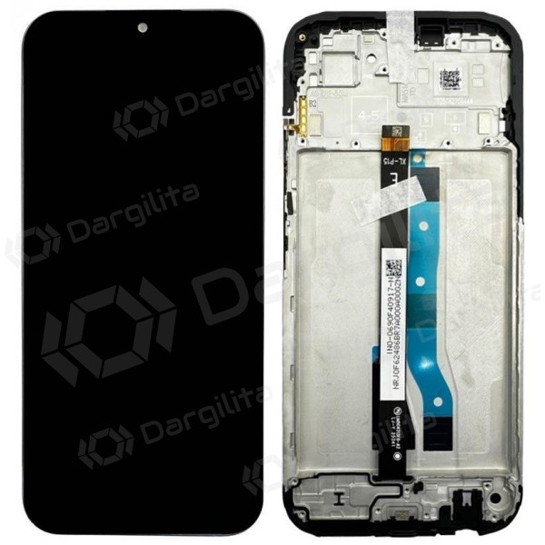 Xiaomi Redmi 15C 5G ekranas (juodas) (su rėmeliu) (originalus)