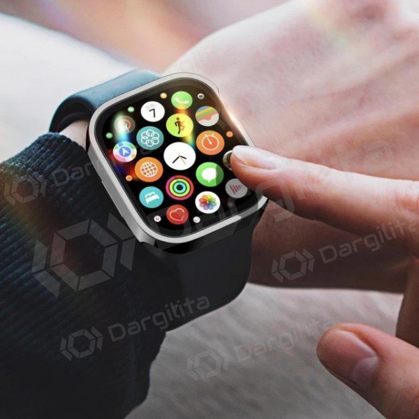 Apple Watch 45mm LCD apsauginis stikliukas / dėklas "Dux Ducis Hamo" (juodas) Apple Watch 45mm LCD apsauginis stikliukas / dėklas "Dux Ducis Hamo" (juodas)