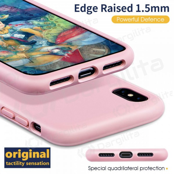 Samsung A346 Galaxy A34 5G dėklas "Liquid Silicone" 1.5mm (rožinis)