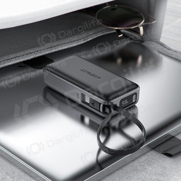 Išorinė baterija (Power Bank) Acefast M7-10000 10000 mAh PD 30 W su laidu, juoda