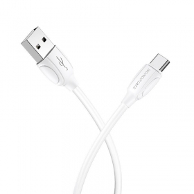USB-C laidas Borofone BX19 USB-A į USB-C 1 m baltas