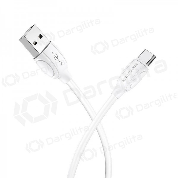USB-C laidas Borofone BX19 USB-A į USB-C 1 m baltas