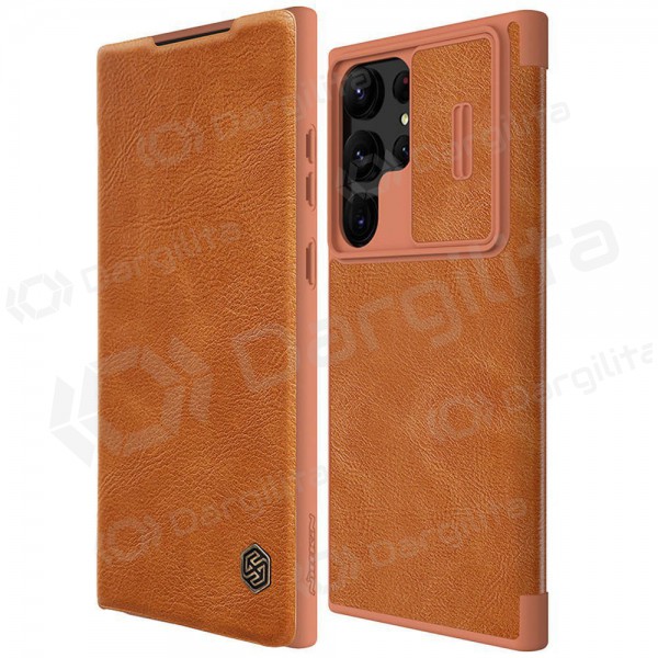 Samsung Galaxy A14 dėklas „Nillkin Leather“ (rudas) Samsung Galaxy A14 dėklas „Nillkin Leather“ (rudas)